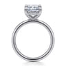 Cari - 14K White Gold Radiant Cut Diamond Engagement Ring - 0.08 ct