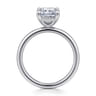 Cari - 14K White Gold Radiant Cut Diamond Engagement Ring - 0.05 ct