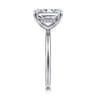 Anuk - 14K White Gold Radiant Diamond Engagement Ring - 0.07 ct