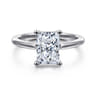 Anushka - 14K White Gold Radiant Cut Solitaire Diamond Engagement Ring