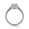 Anushka - 14K White Gold Radiant Cut Solitaire Diamond Engagement Ring
