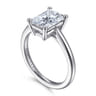 Anushka - 14K White Gold Radiant Cut Solitaire Diamond Engagement Ring