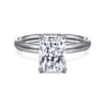 Unite - 14K White Gold Radiant Cut Solitaire Diamond Engagement Ring