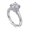 Gia - 14K White Gold Round Diamond Engagement Ring - 0.25 ct