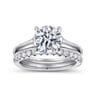 Gia - 14K White Gold Round Diamond Engagement Ring - 0.25 ct