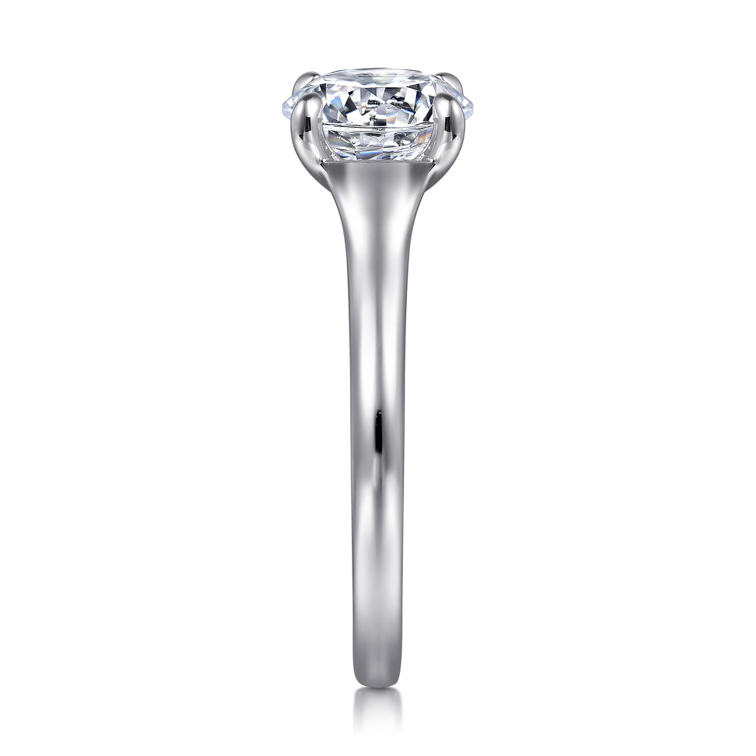 Gia - 14K White Gold Round Diamond Engagement Ring - 0.25 ct - Shot 5