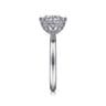 Liona - 14K White Gold Round Solitaire Diamond Engagement Ring - 0.05 ct