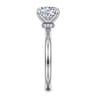 Evelynn - 14K White Gold Round Solitaire Diamond Engagement Ring - 0.04 ct