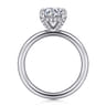 Daniele - 14K White Gold Round Solitaire Diamond Engagement Ring - 0.16 ct