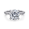 Ericka - 14K White Gold Round Diamond Engagement Ring - 0.15 ct