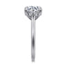 Ericka - 14K White Gold Round Diamond Engagement Ring - 0.15 ct