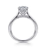 Ericka - 14K White Gold Round Solitaire Diamond Engagement Ring - 0.12 ct