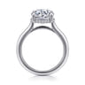 Aldon - 14K White Gold Round Diamond Engagement Ring - 0.14 ct