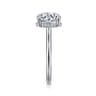 Aldon - 14K White Gold Round Diamond Engagement Ring - 0.14 ct