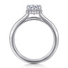 Aldon - 14K White Gold Round Diamond Engagement Ring - 0.07 ct