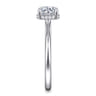 Aldon - 14K White Gold Round Diamond Engagement Ring - 0.07 ct
