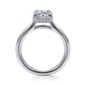 Aldon - 14K White Gold Round Diamond Engagement Ring - 0.08 ct