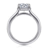 Aldon - 14K White Gold Round Diamond Engagement Ring - 0.1 ct