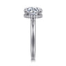 Sandi - 14K White Gold Round Diamond Engagement Ring - 0.13 ct