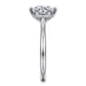 Aviva - 14K White Gold 6 Prong Round Solitaire Diamond Engagement Ring - 0.05 ct