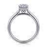 Azucena - 14K White Gold Round Solitaire Diamond Engagement Ring - 0.05 ct