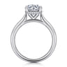 Azucena - 14K White Gold Round Solitaire Diamond Engagement Ring - 0.06 ct