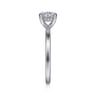 Anuk - 14K White Gold Round Diamond Engagement Ring - 0.05 ct