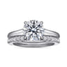 Rosey - 14K White Gold Round Diamond Engagement Ring - 0.35 ct