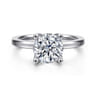 Abley - 14K White Gold Round Solitaire Diamond Engagement Ring - 0.05 ct