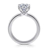 Abley - 14K White Gold Round Solitaire Diamond Engagement Ring - 0.05 ct