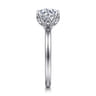 Abley - 14K White Gold Round Solitaire Diamond Engagement Ring - 0.05 ct