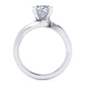 Blair - 14K White Gold Bypass Round Diamond Engagement Ring