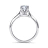 Ellis - 14K White Gold Round Diamond Engagement Ring