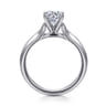 Ellis - 14K White Gold Round Diamond Engagement Ring