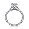 Ellis - 14K White Gold Round Diamond Engagement Ring