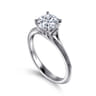 Ellis - 14K White Gold Round Diamond Engagement Ring