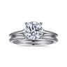 Ellis - 14K White Gold Round Diamond Engagement Ring
