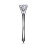 Ellis - 14K White Gold Round Diamond Engagement Ring