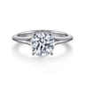 Ellis - 14K White Gold Round Diamond Engagement Ring