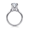 Ellis - 14K White Gold Round Diamond Engagement Ring