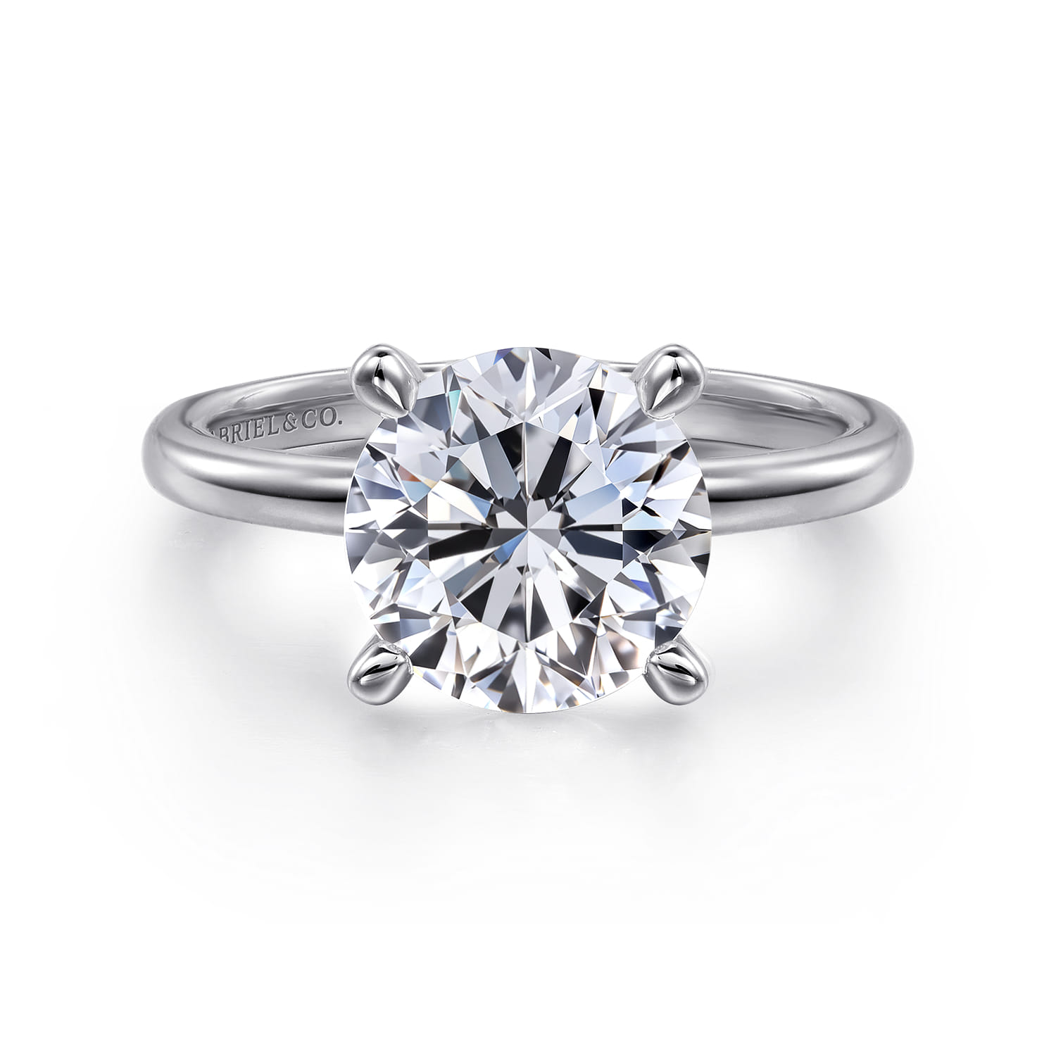 Ali - 14K White Gold Diamond Engagement Ring - Shot 1