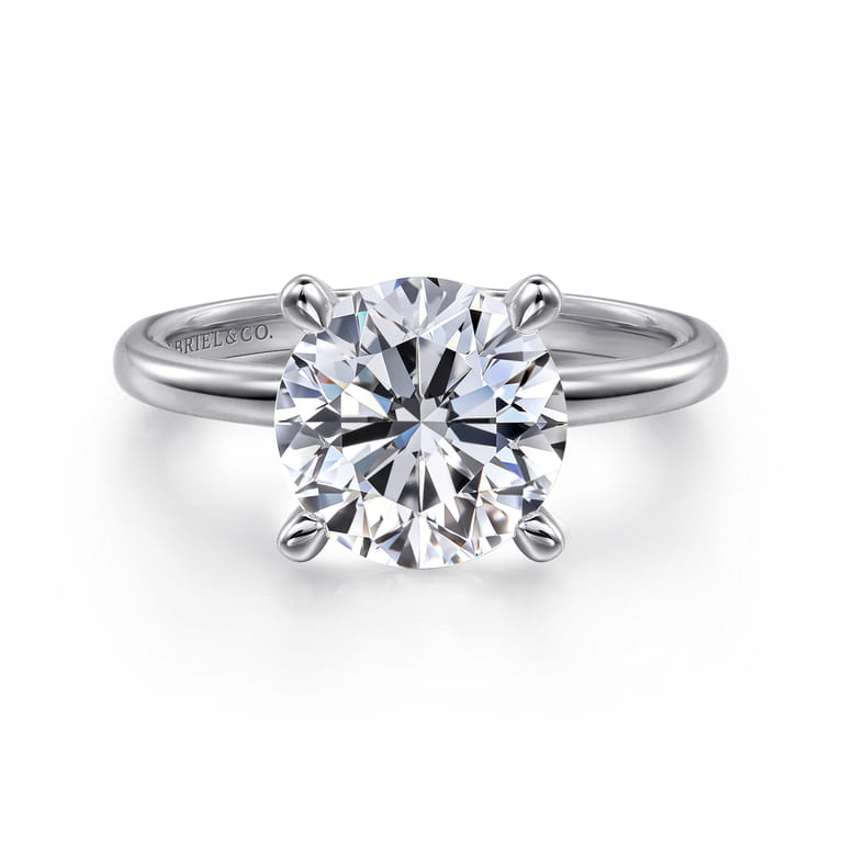 Ali - 14K White Gold Diamond Engagement Ring - Shot 1