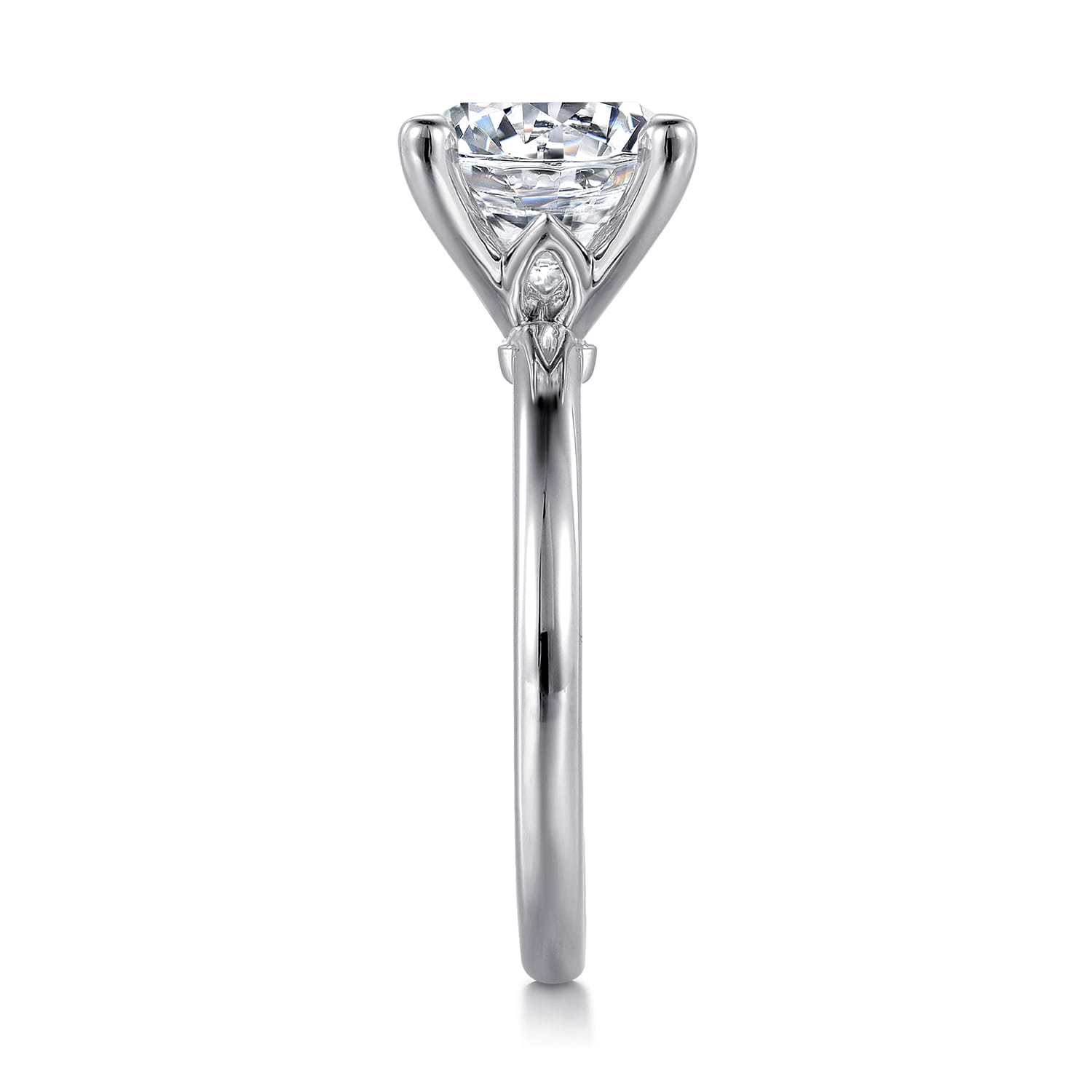 Ali - 14K White Gold Diamond Engagement Ring - Shot 5