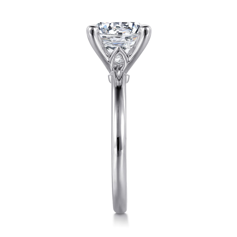 Ali - 14K White Gold Diamond Engagement Ring - Shot 5