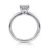 Ali - 14K White Gold Round Diamond Engagement Ring