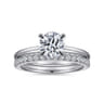 Ali - 14K White Gold Round Diamond Engagement Ring