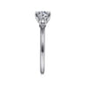 Ali - 14K White Gold Round Diamond Engagement Ring