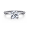 Ali - 14K White Gold Round Diamond Engagement Ring