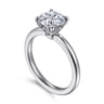 Ali - 14K White Gold Round Diamond Engagement Ring