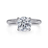 Ali - 14K White Gold Round Diamond Engagement Ring